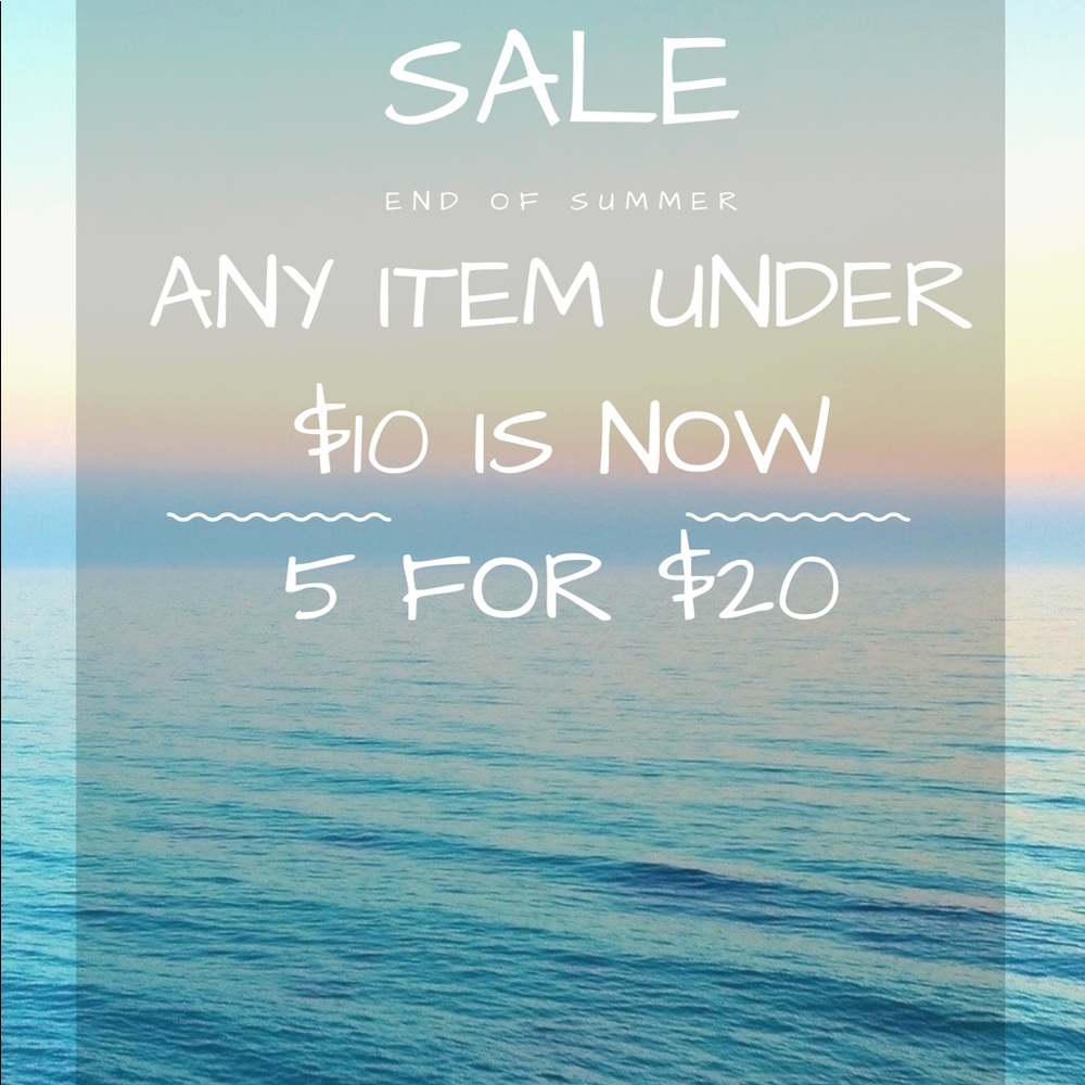 End of Summer Sale ☀️🏄♀️⛱ - Picture 1 of 1